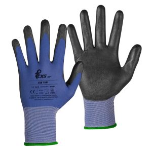 Gant de travail enduit polyuréthane certifié selon la norme EN 388, niveau de performance 3121X